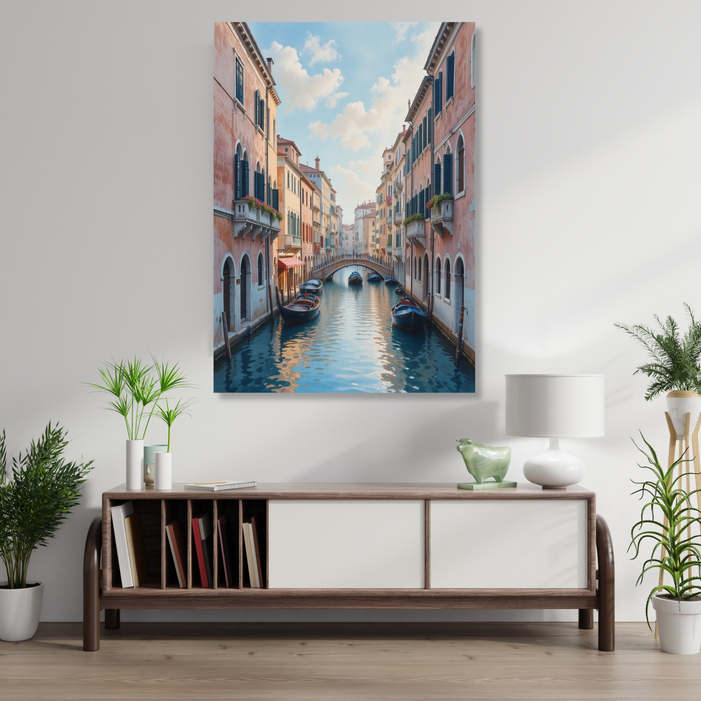 Venice Italy Watercolour Wall Art Canvas Print