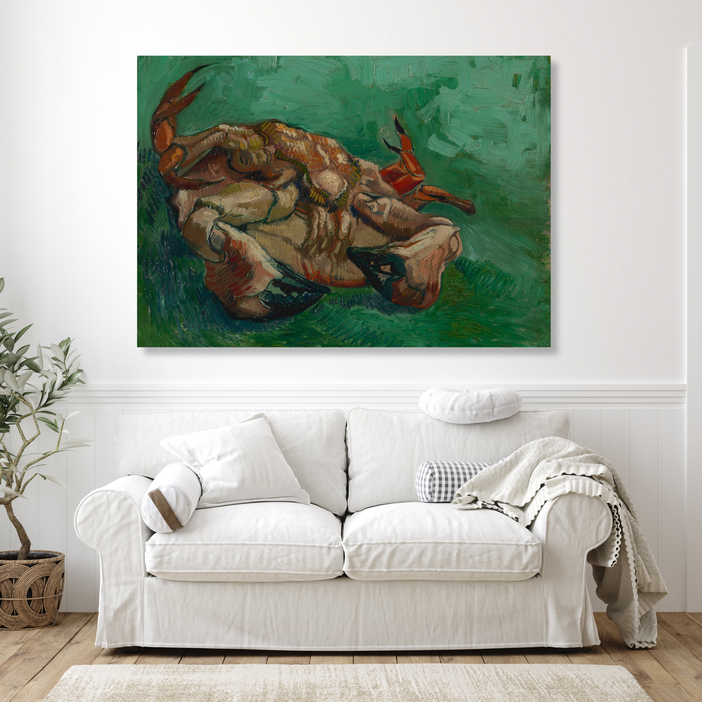 Vincent Van Gogh - Crustacean Lying On His Back (Crab) Wall Art Canvas Print