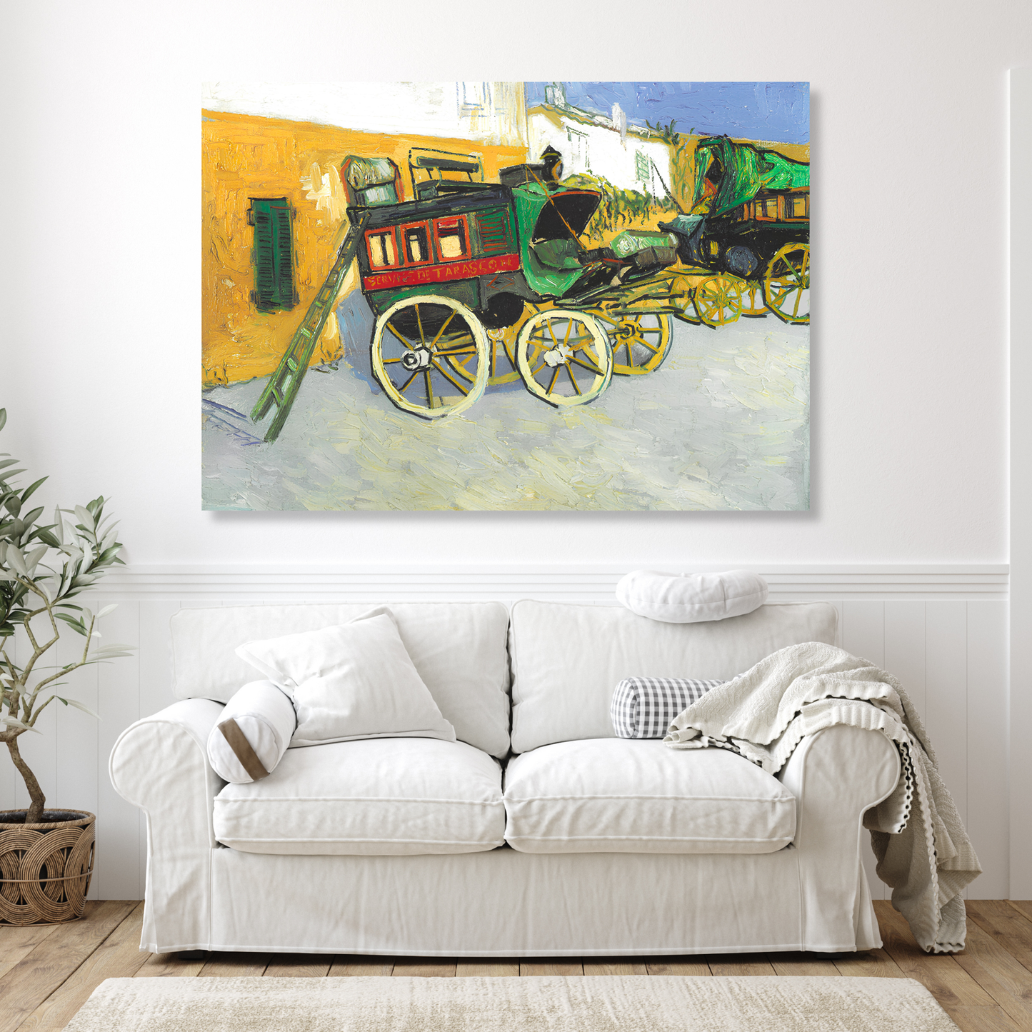 Vincent Van Gogh - The Tarascon Stagecoach Wall Art Canvas Print