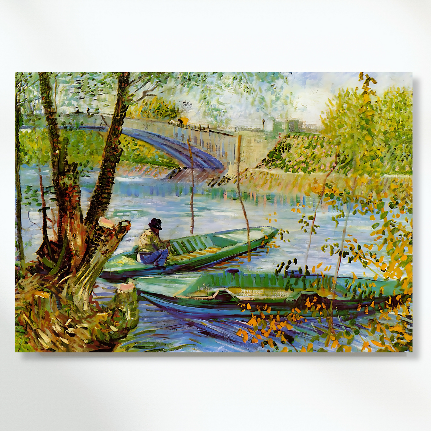 Vincent Van Gogh - Fishing In The Spring Wall Art Canvas Print