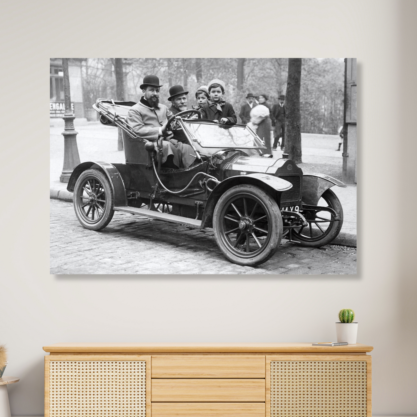 Vintage Automobile Wall Art Canvas Print
