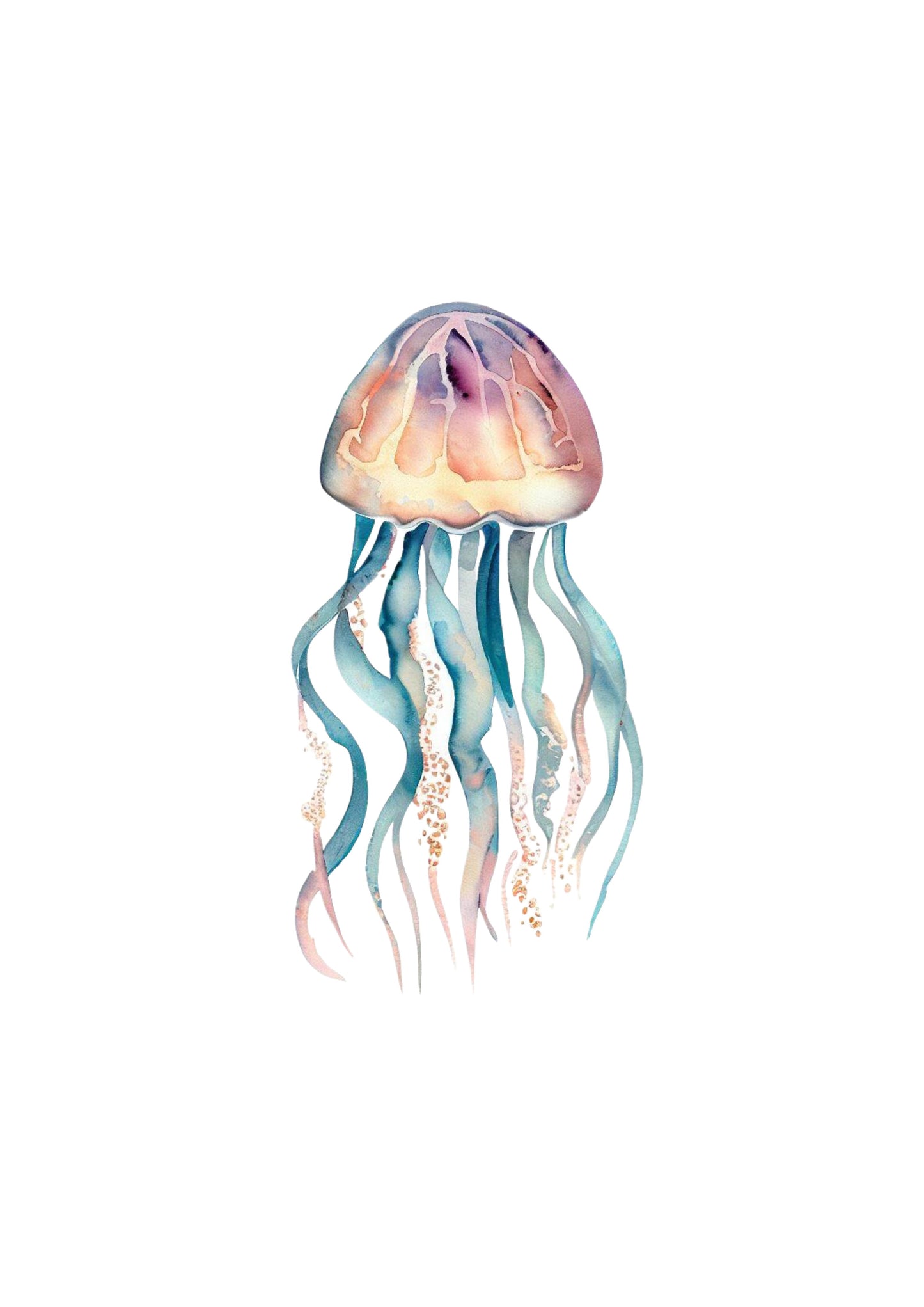 Jellyfish Vibe Wall Art Canvas Print
