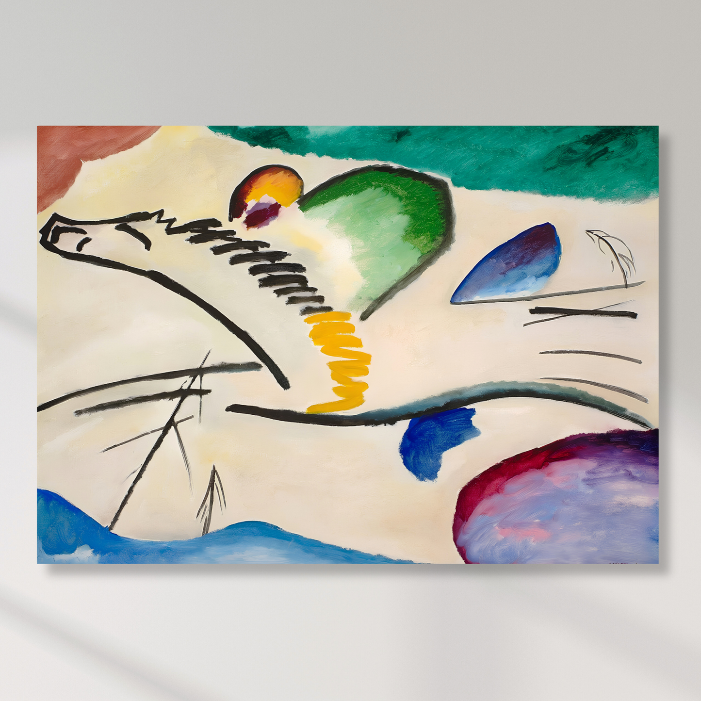 Wassily Kandinsky - Lyrisches (Lyrical) Wall Art Canvas Print