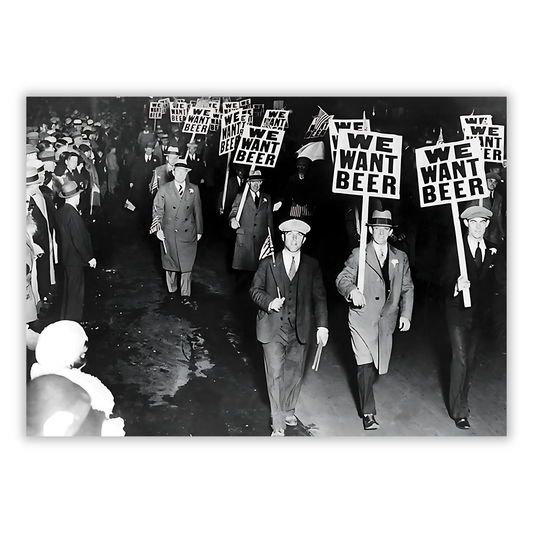 We Want Beer Prohibition Wall Art Canvas Print