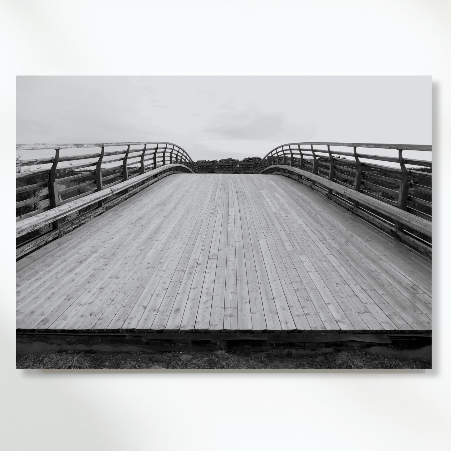 Wooden Bridge Wall Art Canvas Print