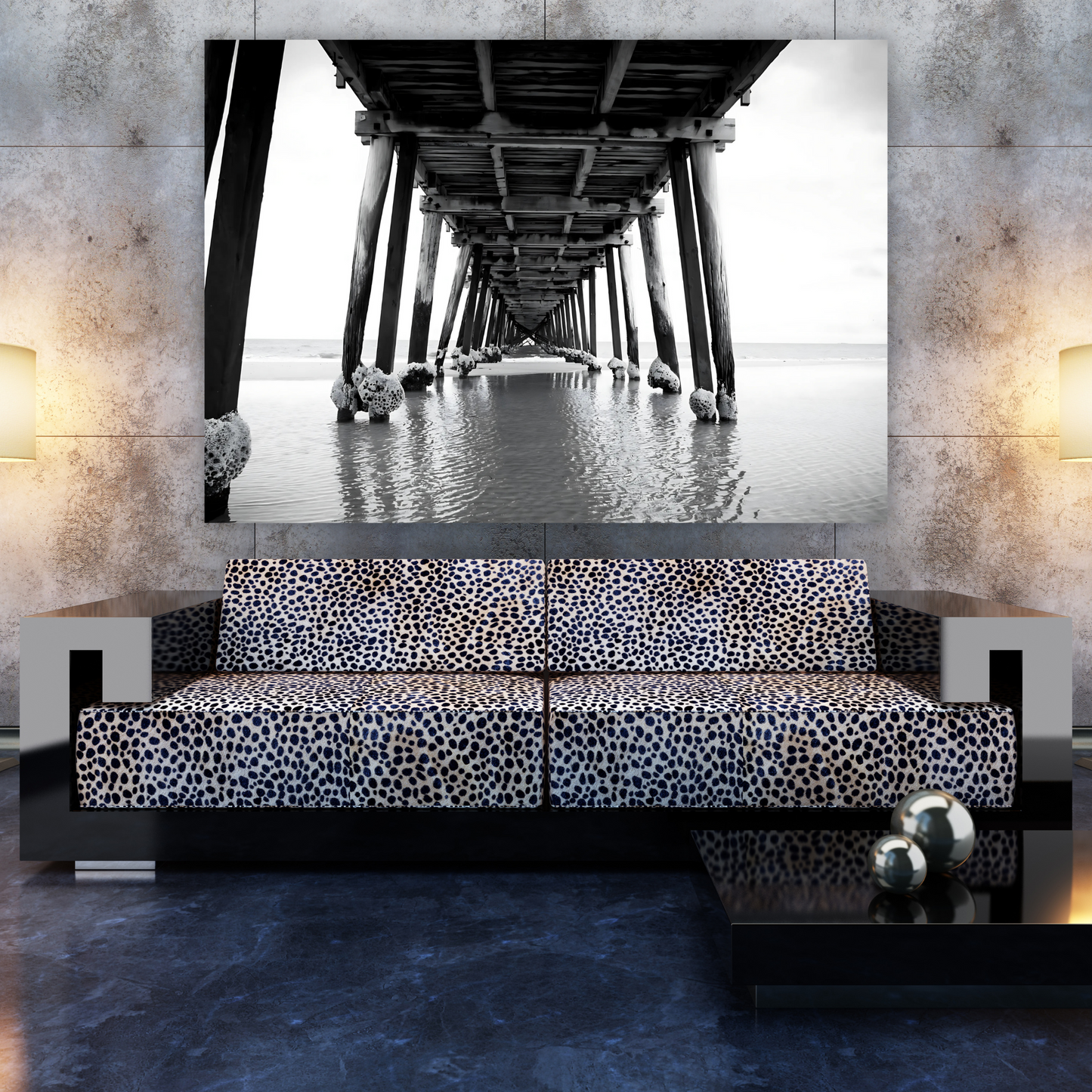 Wooden Pier Wall Art Canvas Print