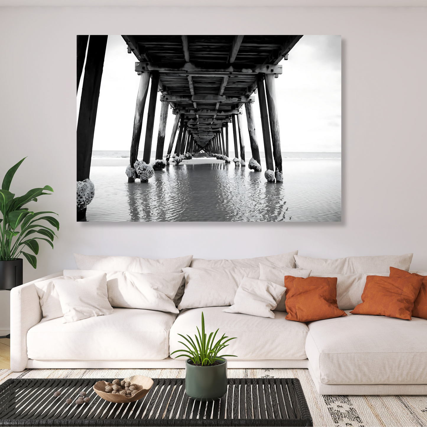 Wooden Pier Wall Art Canvas Print