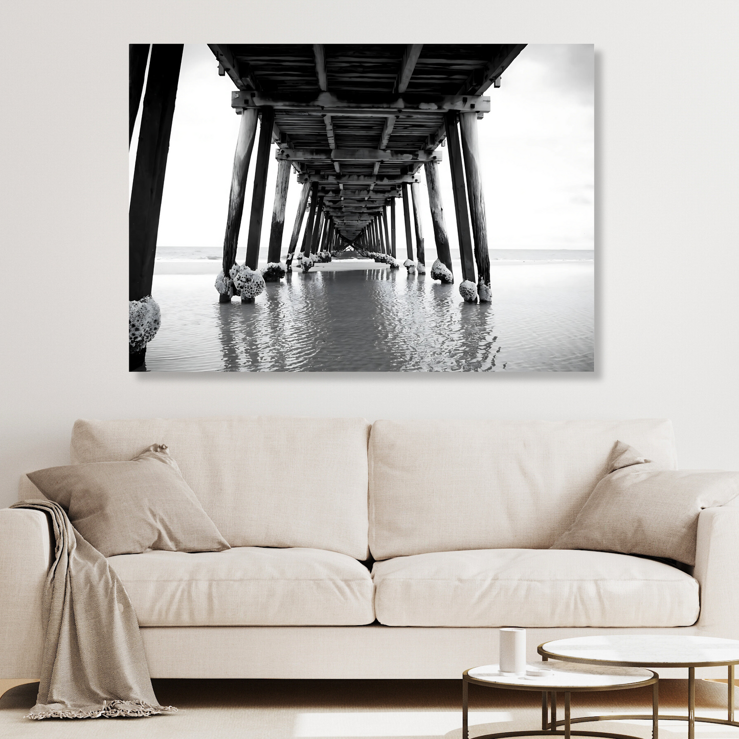 Wooden Pier Wall Art Canvas Print