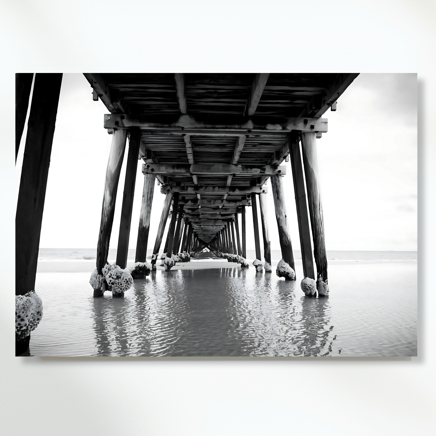 Wooden Pier Wall Art Canvas Print