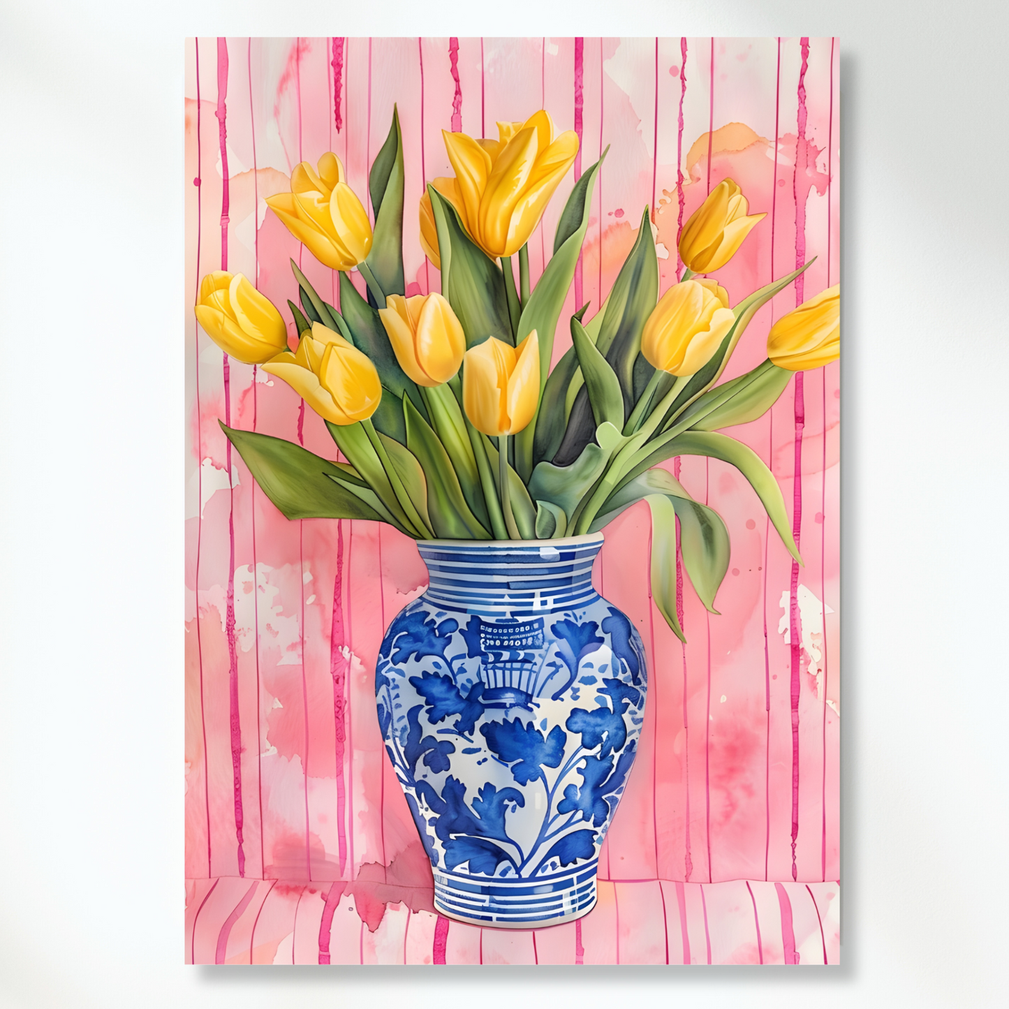 Yellow Tulips Wall Art Canvas Print