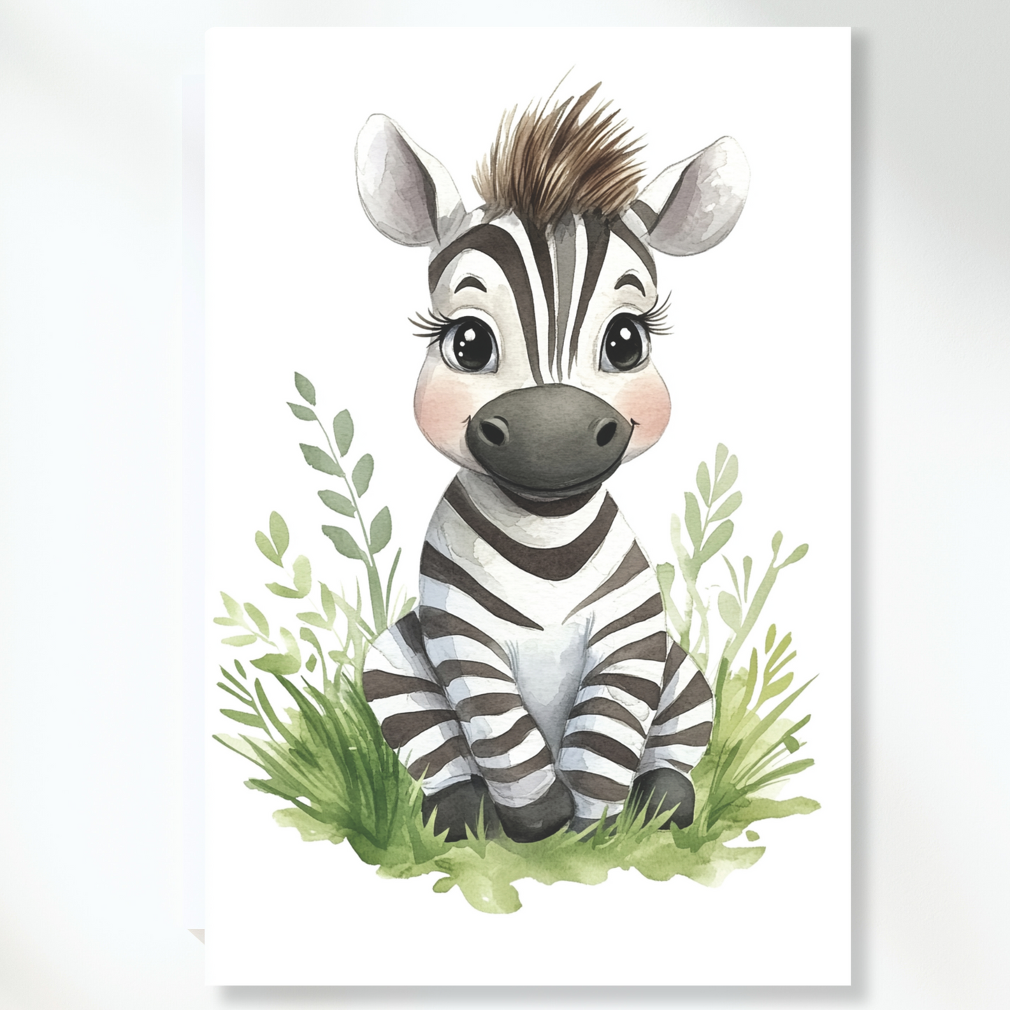 Zella Zebra Canvas Wall Art Print