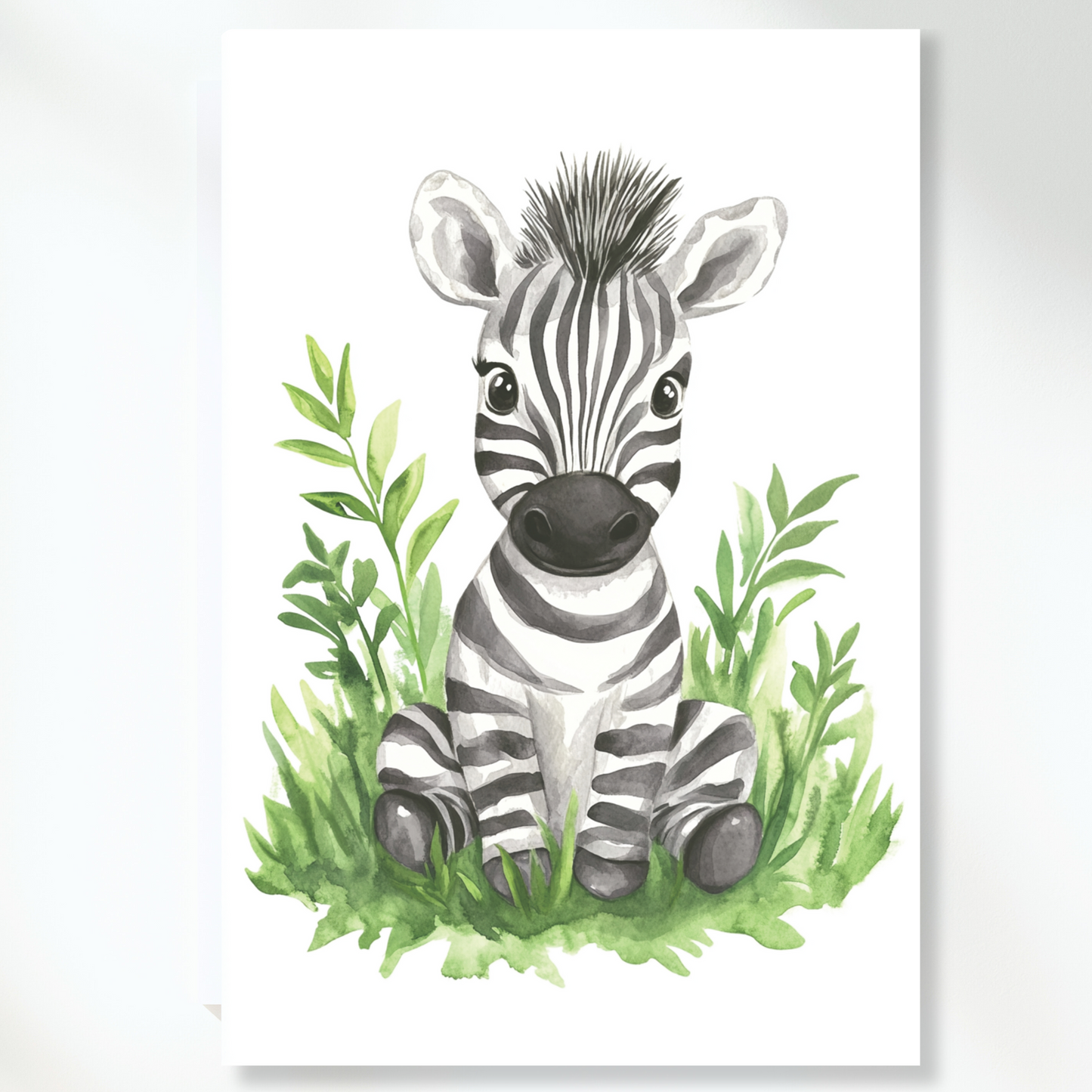 Zoe Zebra Canvas Wall Art Print