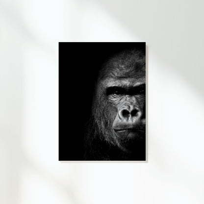 African Safari Gorilla Wall Art Canvas Print