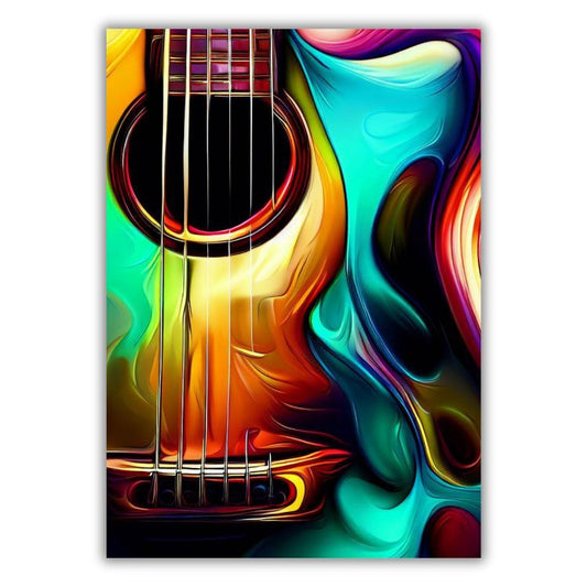Guitar Grooves Wall Art Canvas Print