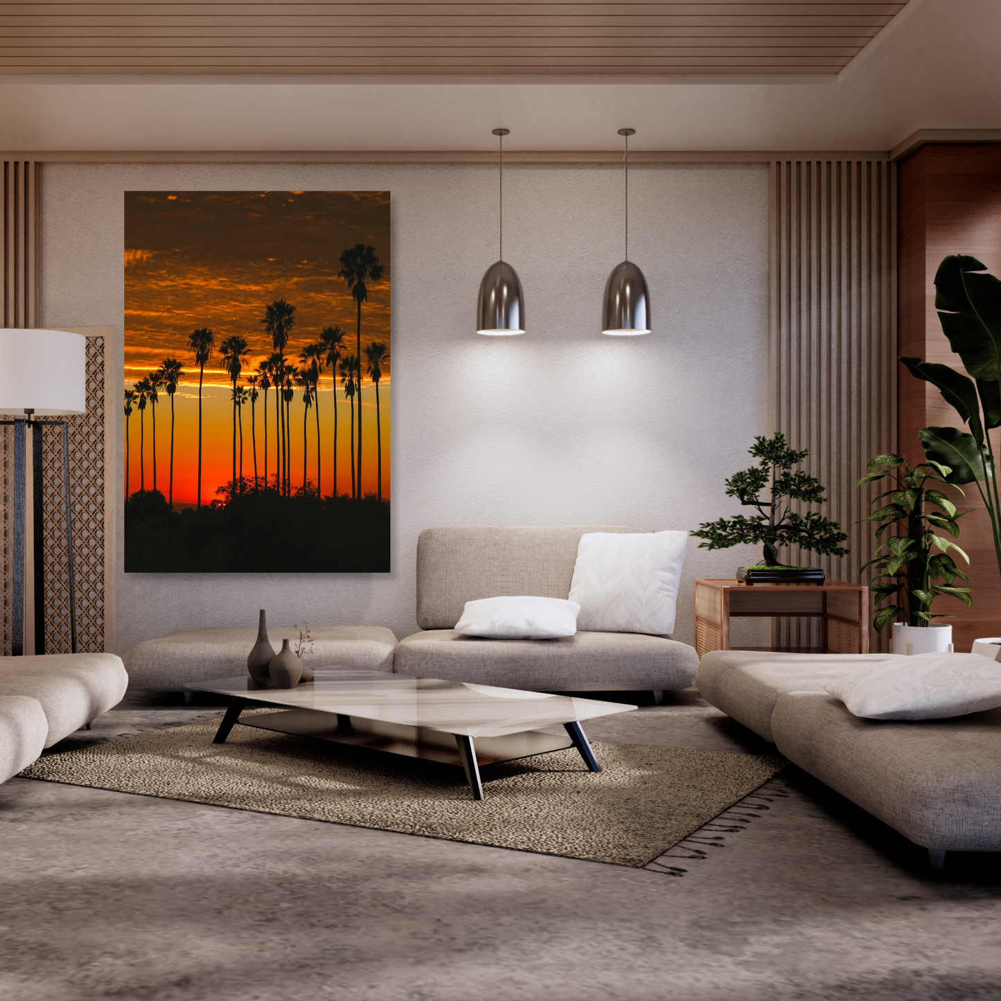A Californian Dusk Wall Art Canvas Print