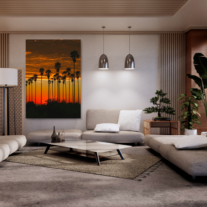 A Californian Dusk Wall Art Canvas Print