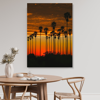 A Californian Dusk Wall Art Canvas Print