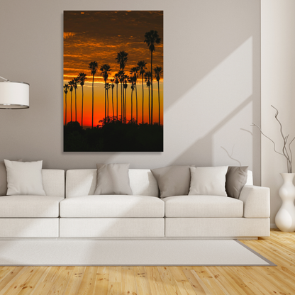 A Californian Dusk Wall Art Canvas Print