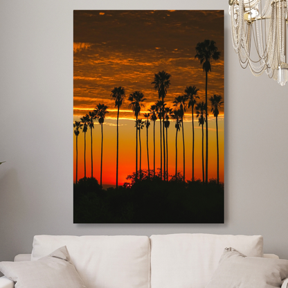 A Californian Dusk Wall Art Canvas Print