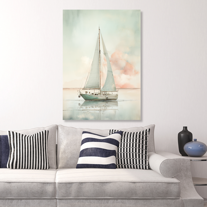 A Good Day For Sailing Wall Art Canvas Print