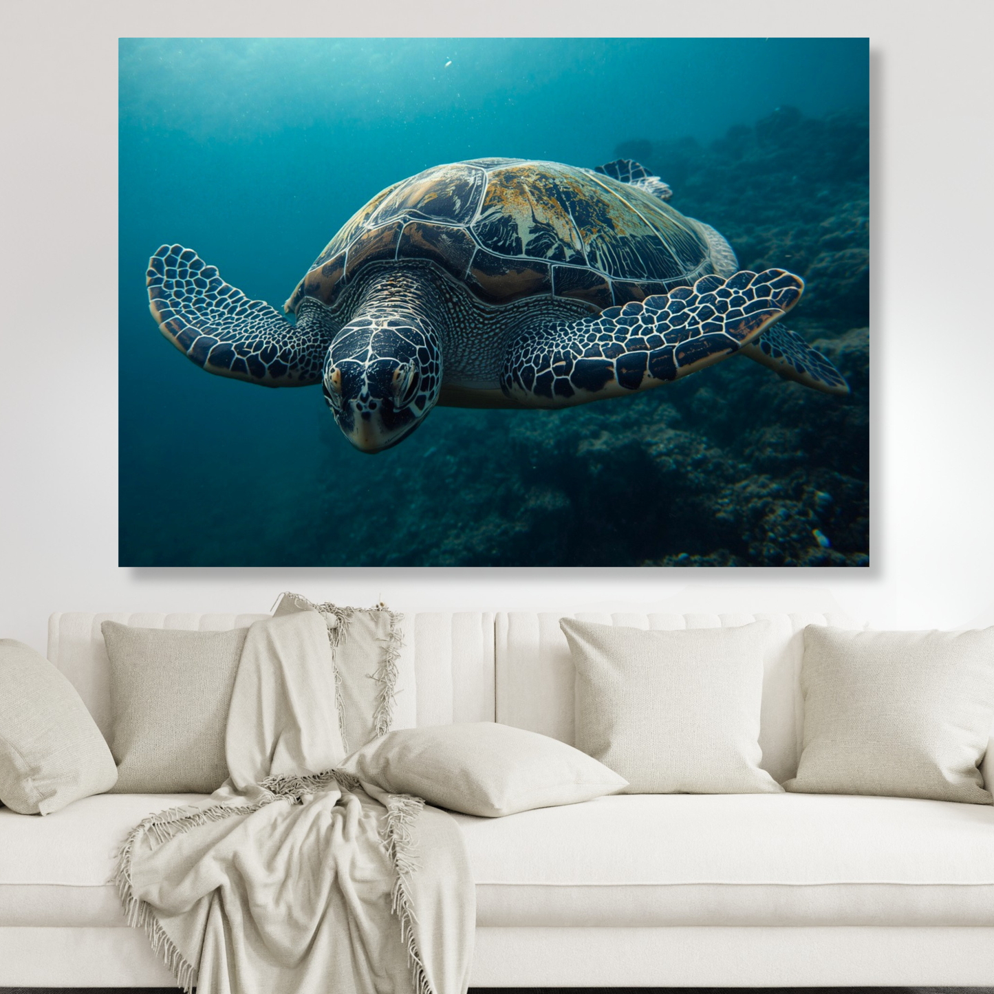 A Turtle's Journey Wall Art Canvas Print