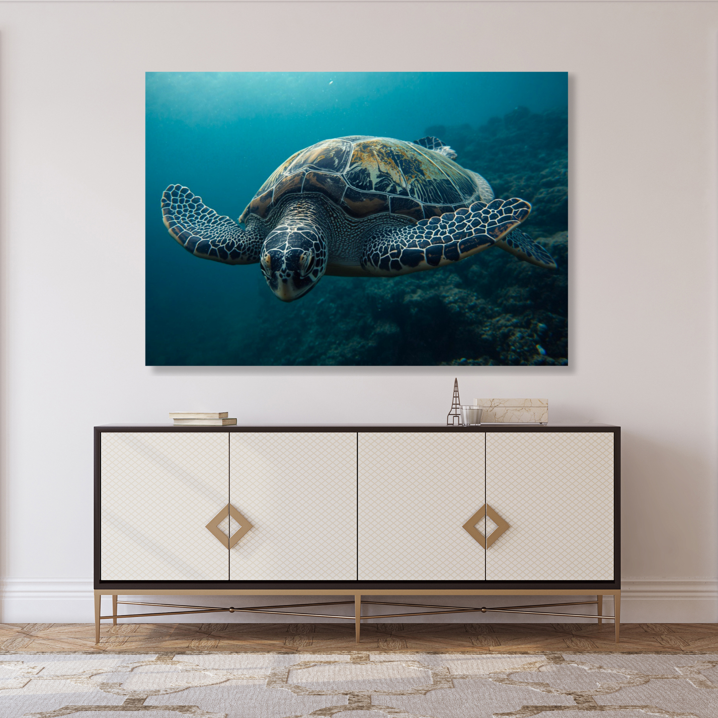 A Turtle's Journey Wall Art Canvas Print