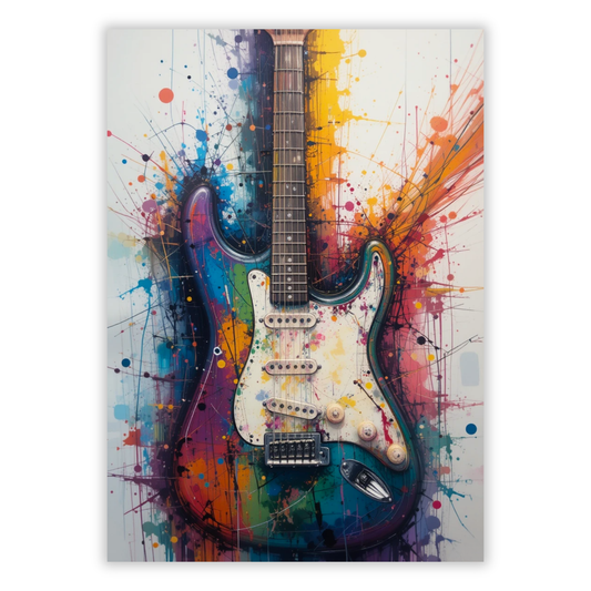 Electric Guitar Wall Art Canvas Print