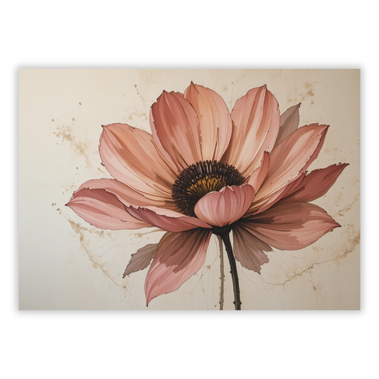 Aesthetically Floral Wall Art Canvas Print