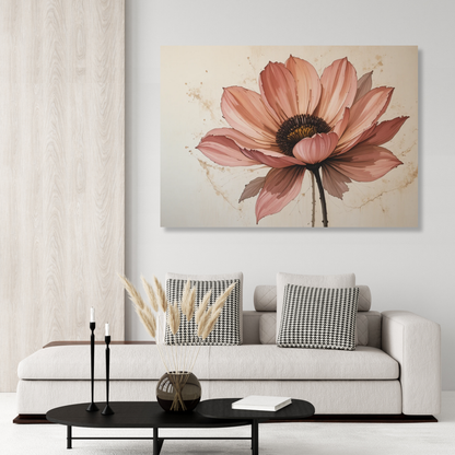 Aesthetically Floral Wall Art Canvas Print