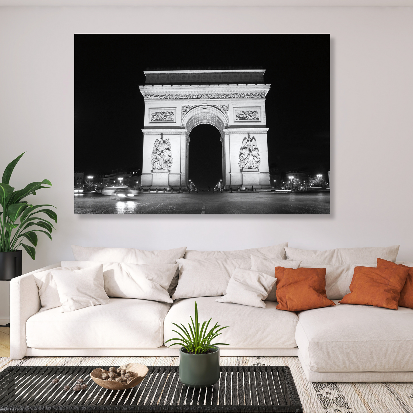 Arc De Triomphe At Night
