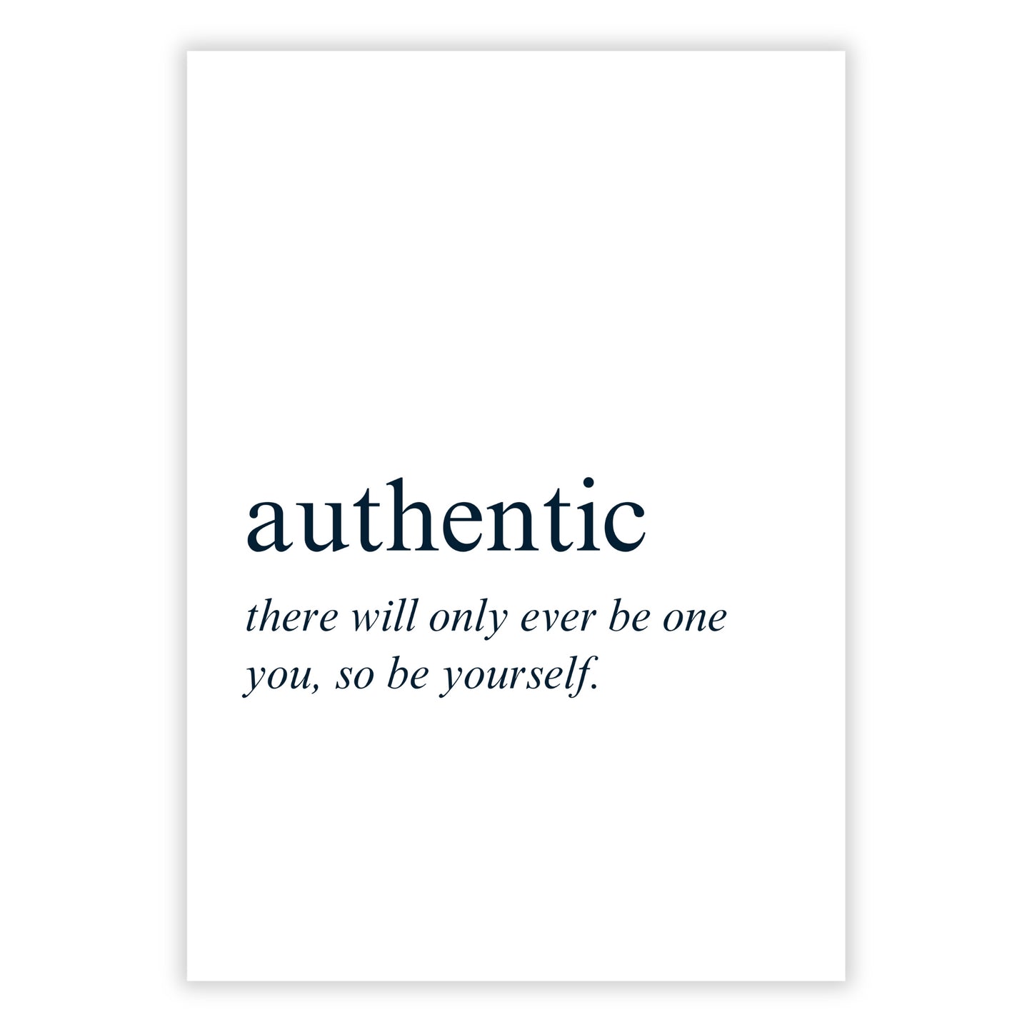 Authentic Inspirational Wall Art Canvas Print