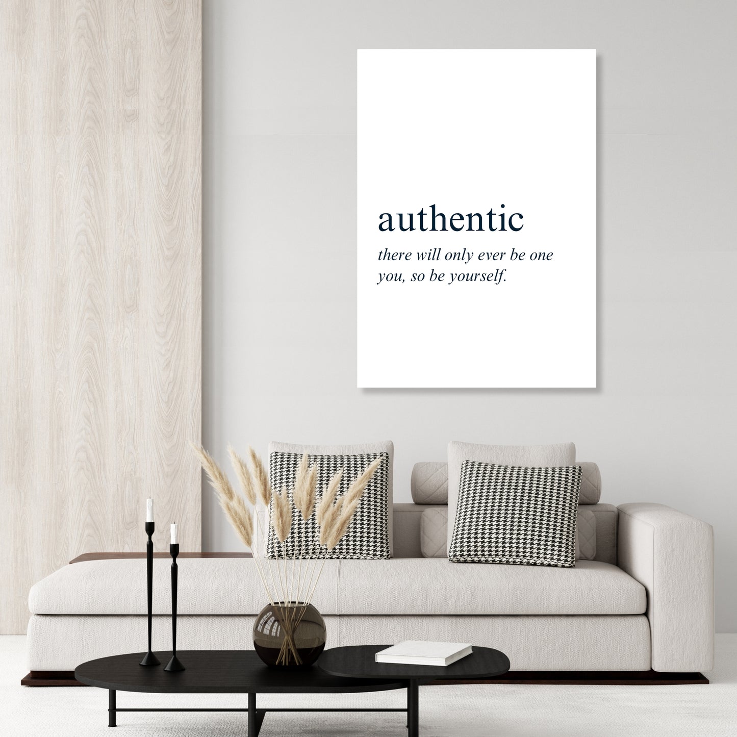 Authentic Inspirational Wall Art Canvas Print