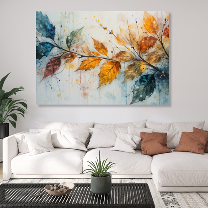 Autumn Leaves Wall Art Canvas Print