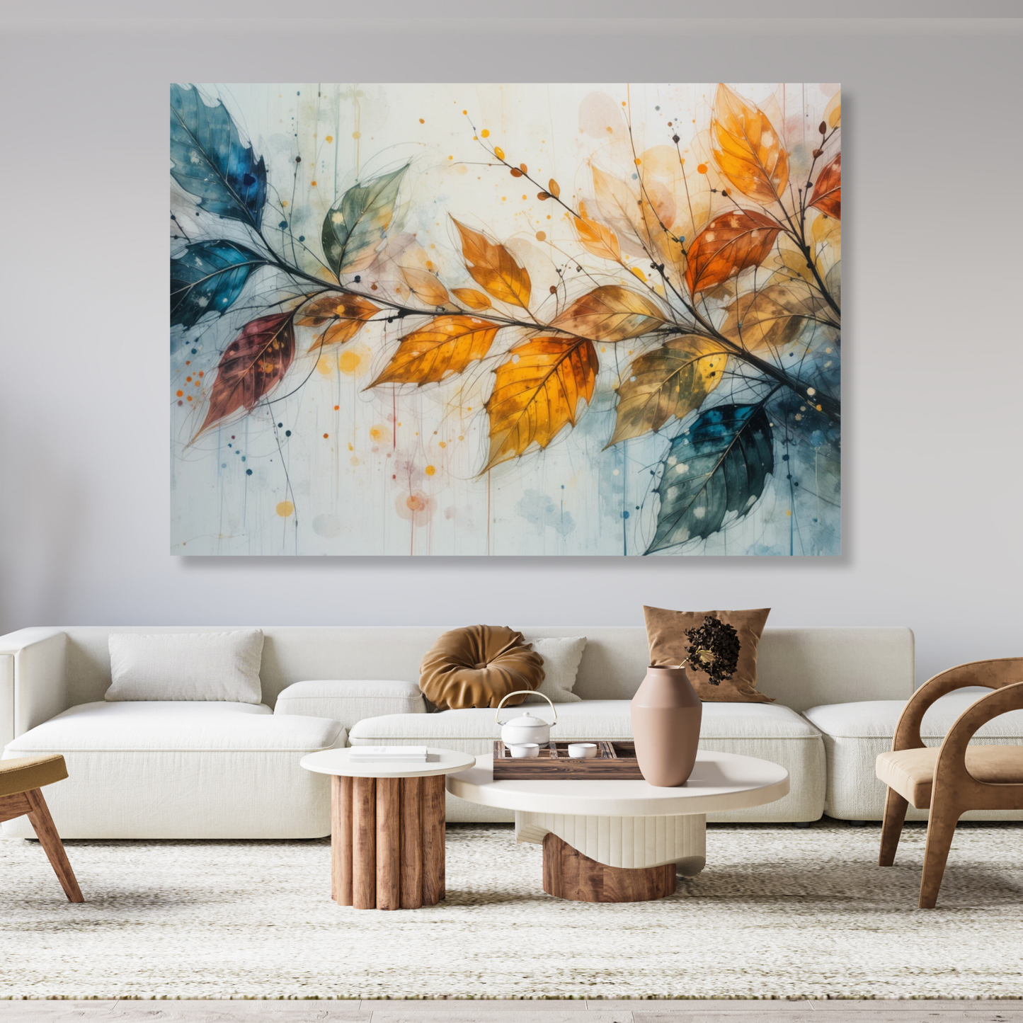 Autumn Leaves Wall Art Canvas Print