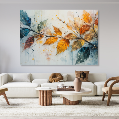 Autumn Leaves Wall Art Canvas Print