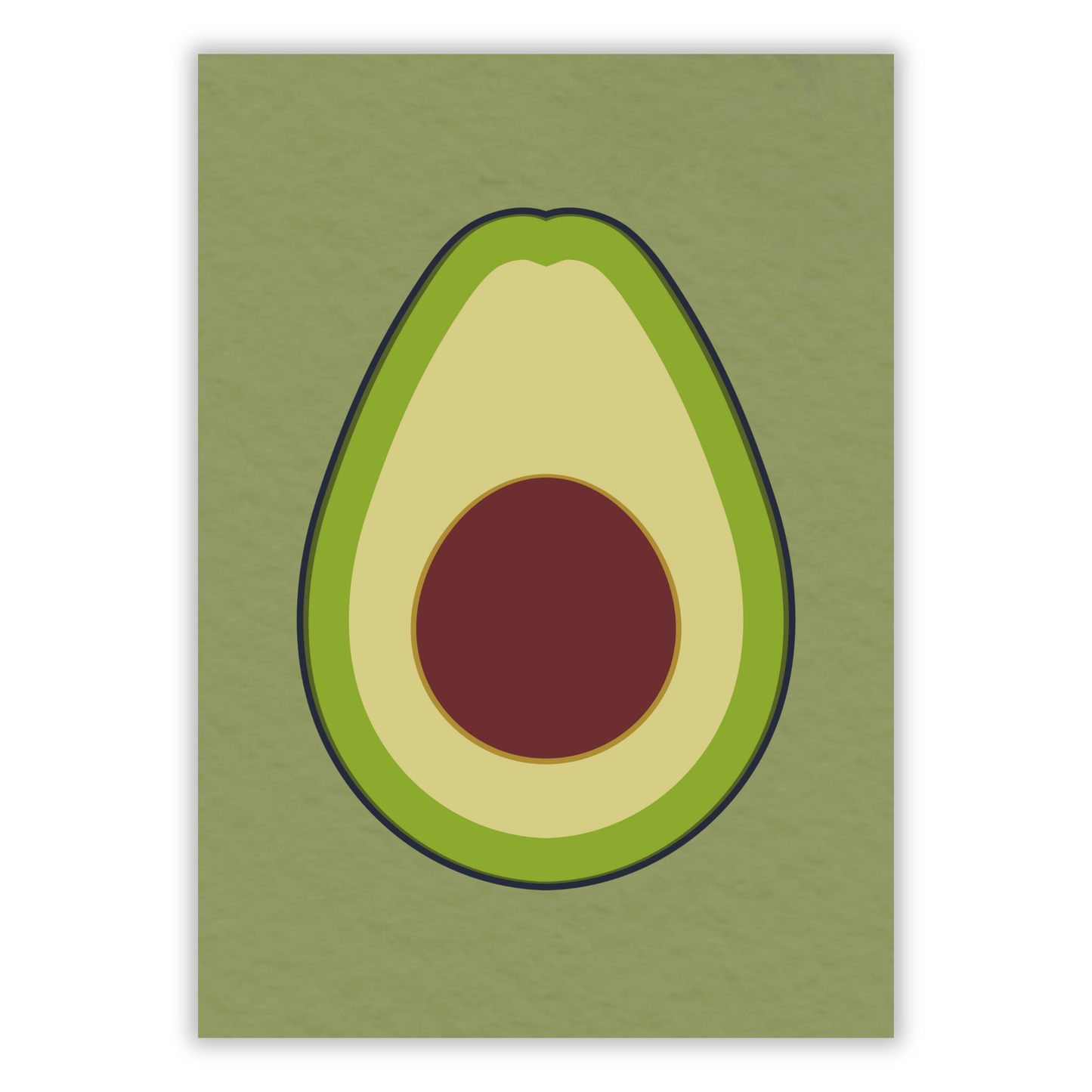 Avocado Wall Art Canvas Print