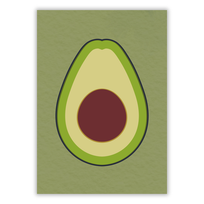 Avocado Wall Art Canvas Print