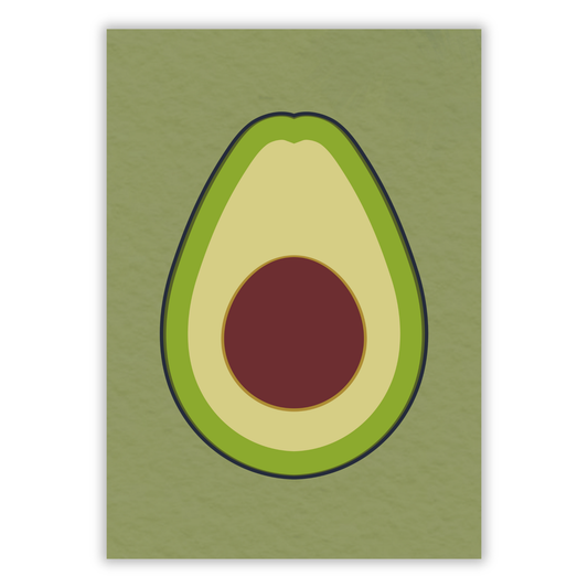Avocado Wall Art Canvas Print