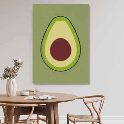 Avocado Wall Art Canvas Print