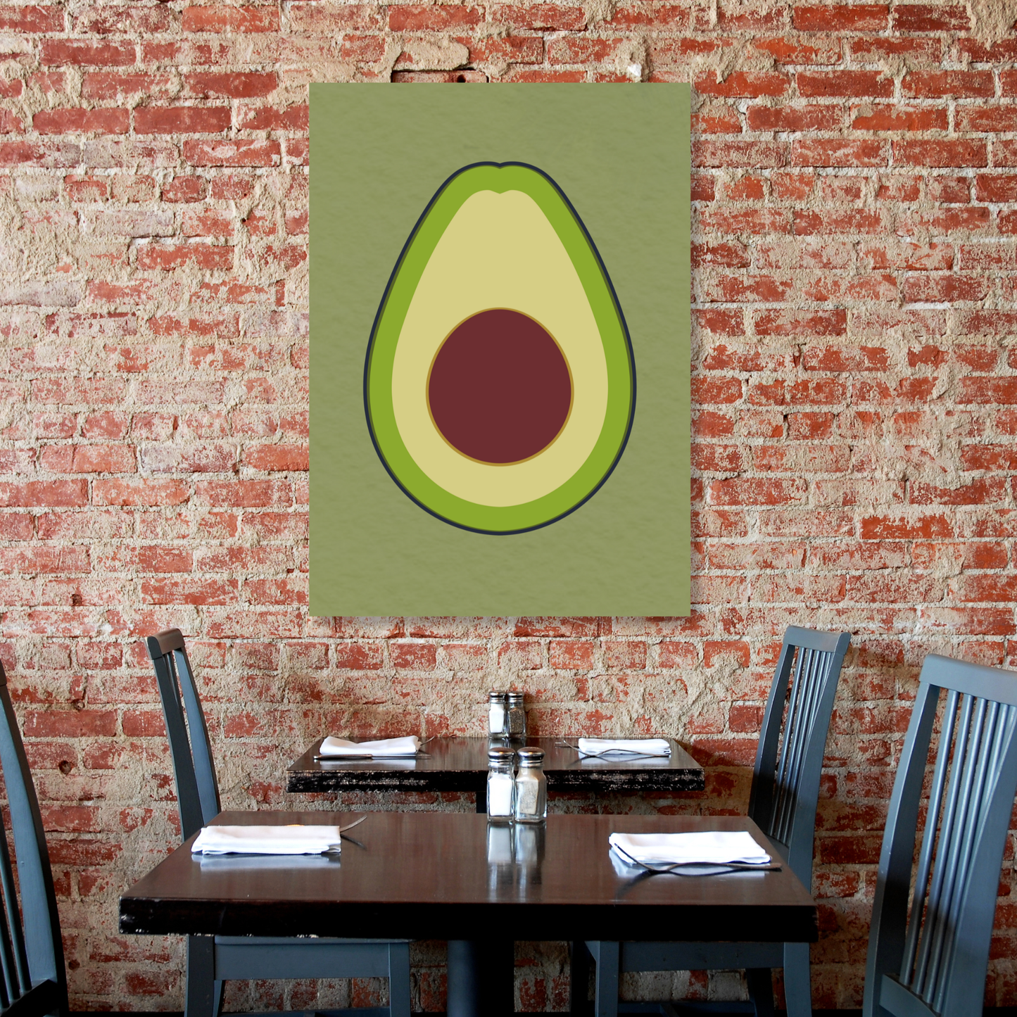 Avocado Wall Art Canvas Print