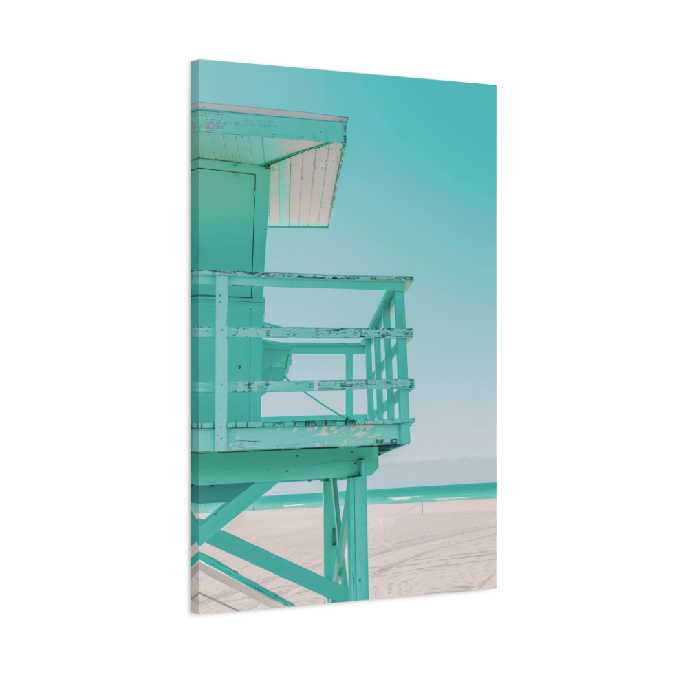 Beach Turquoise Wall Art Canvas Print