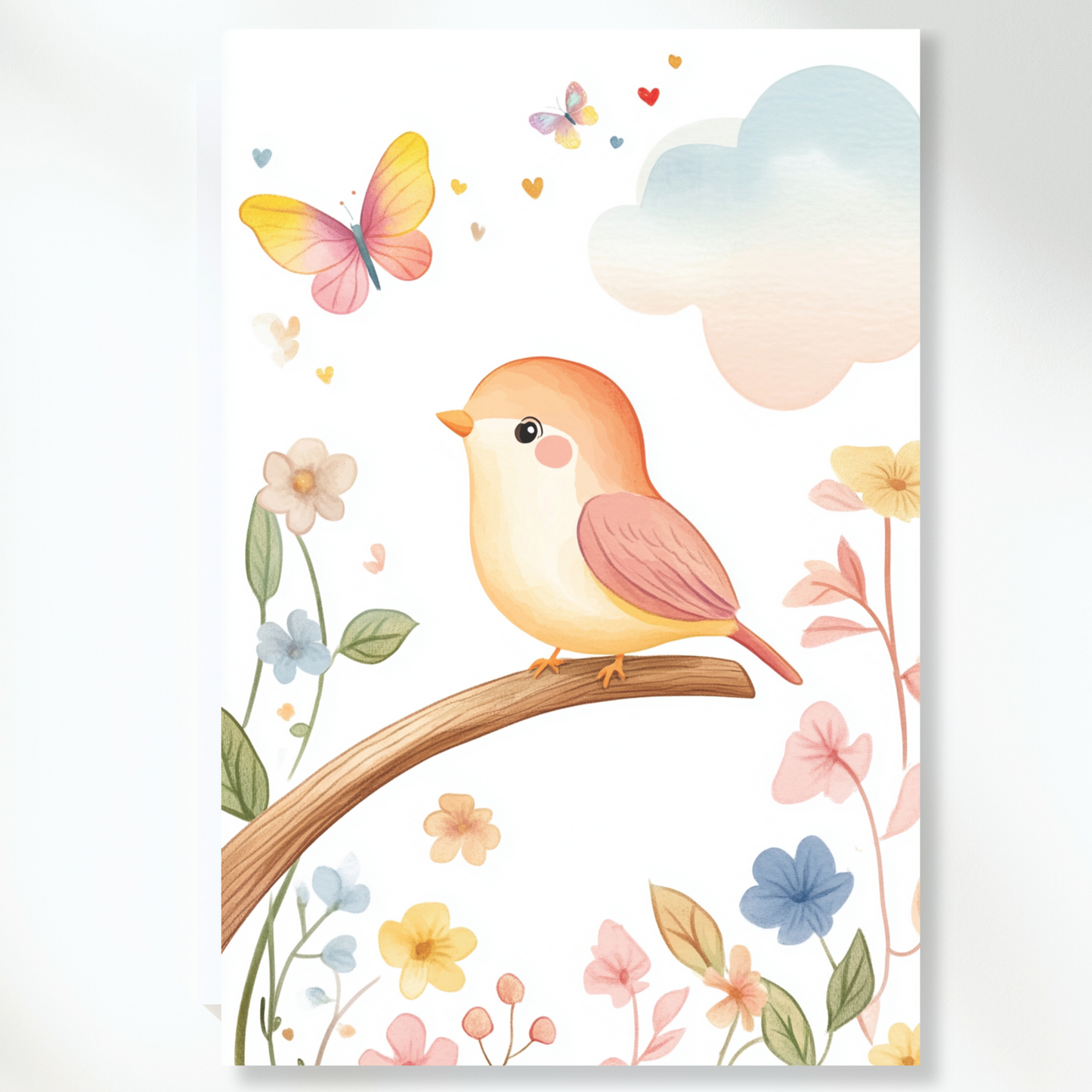 Beatrice Bird Canvas Wall Art Print