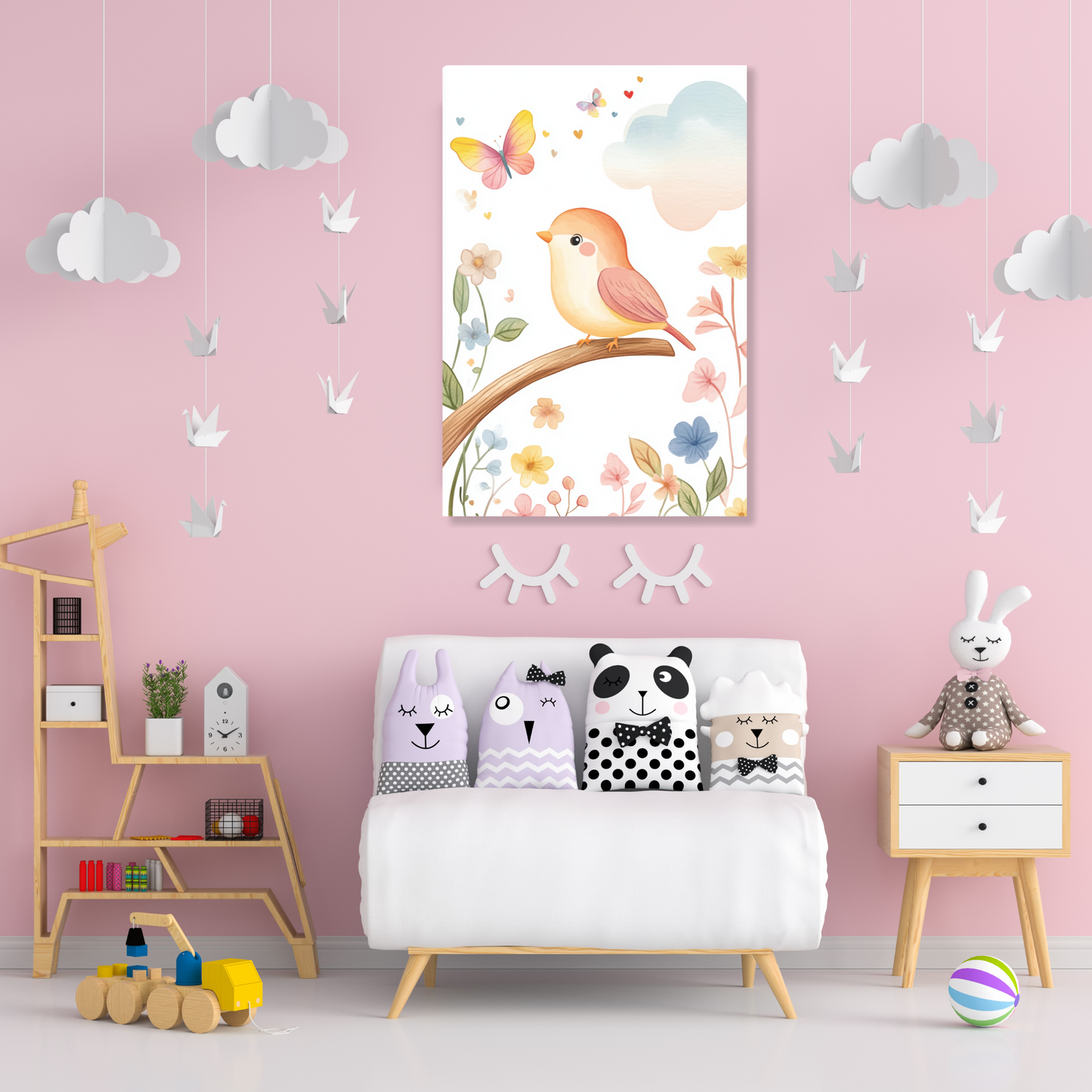 Beatrice Bird Canvas Wall Art Print