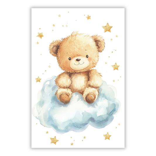 Bernard Bear Canvas Wall Art Print