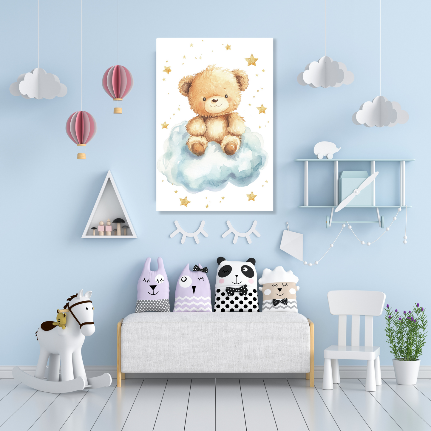 Bernard Bear Canvas Wall Art Print