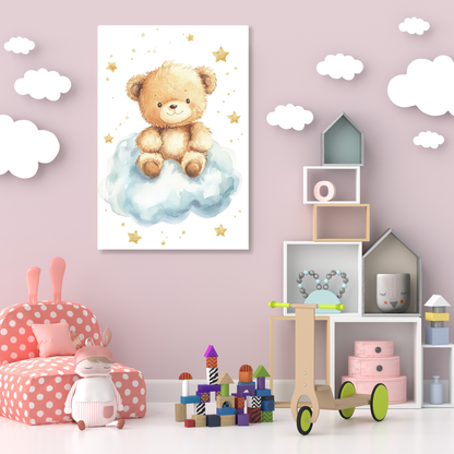 Bernard Bear Canvas Wall Art Print