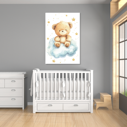 Bernard Bear Canvas Wall Art Print