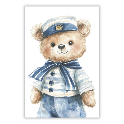 Bevis Bear Canvas Wall Art Print