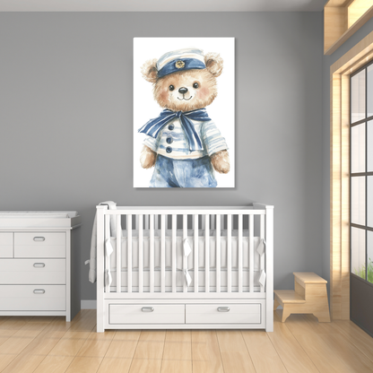 Bevis Bear Canvas Wall Art Print
