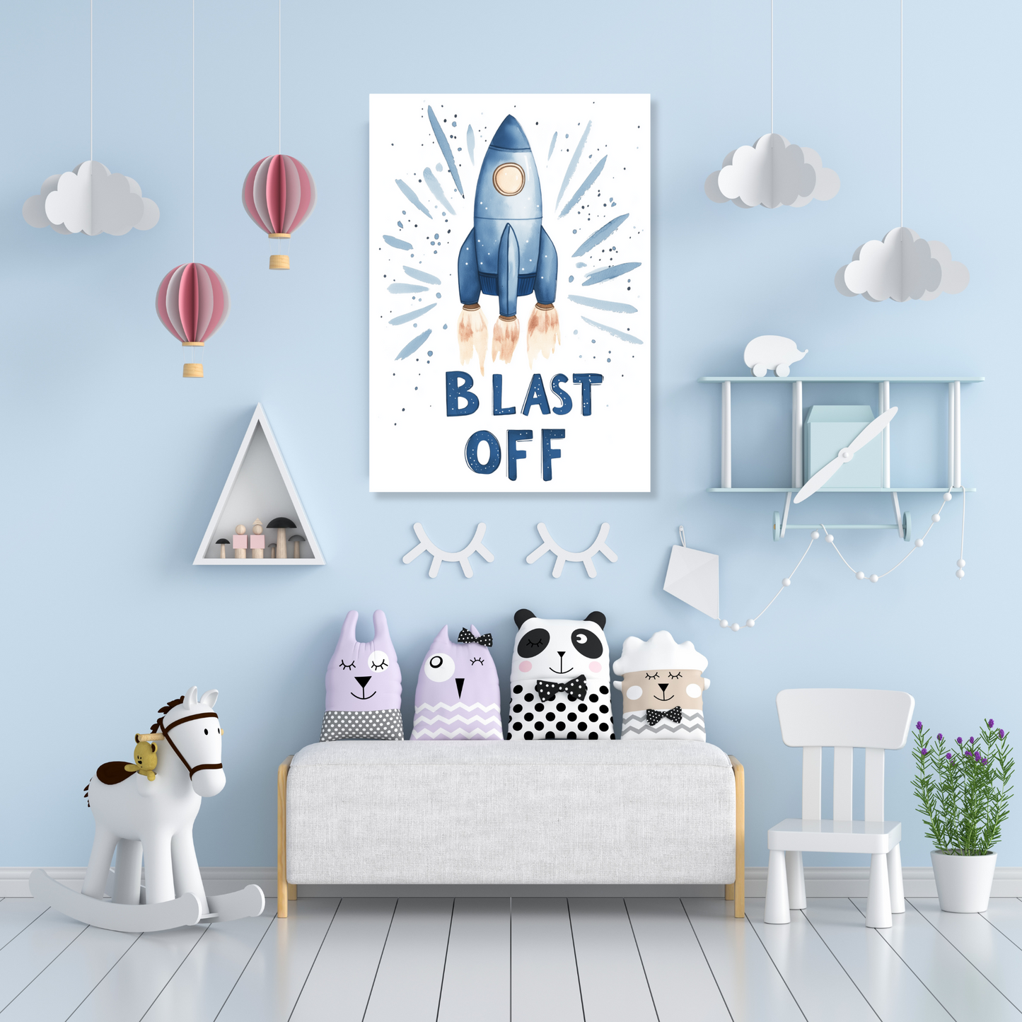 Blast Off Canvas Wall Art Print
